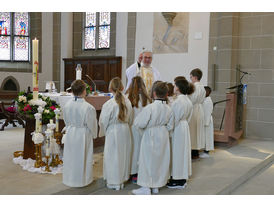 Dankgottesdienst der Kommunionkinder (Foto: Karl-Franz Thiede)